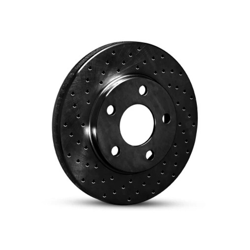 R1 12-20 BMW M240I xDrive Coupe & Convertible Rear Left Drilled Black Brake Rotor