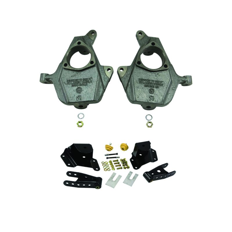 Belltech 99-06 Chevrolet Silverado/GMC Sierra Lowering Kit (2in Front/4in Rear) - W/O Shocks
