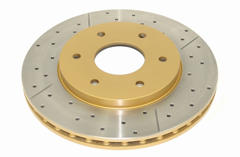 DBA 04-07 Infiniti QX56 Front Street Series Drilled & Slotted Rotor w/Gold Hat