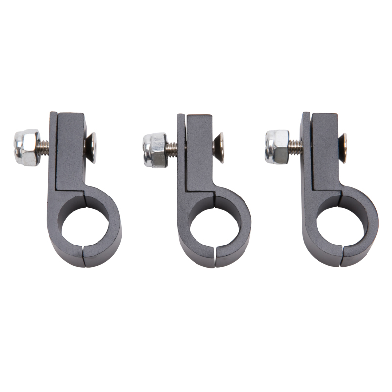 Russell Line Clamp For -6 Tubing Black Anodize (4 Pack)