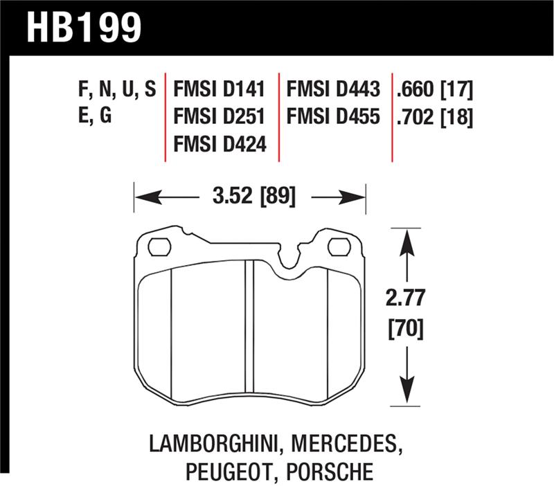Hawk 80-92 Porsche 924 Turbo DTC-60 Race Brake Pads