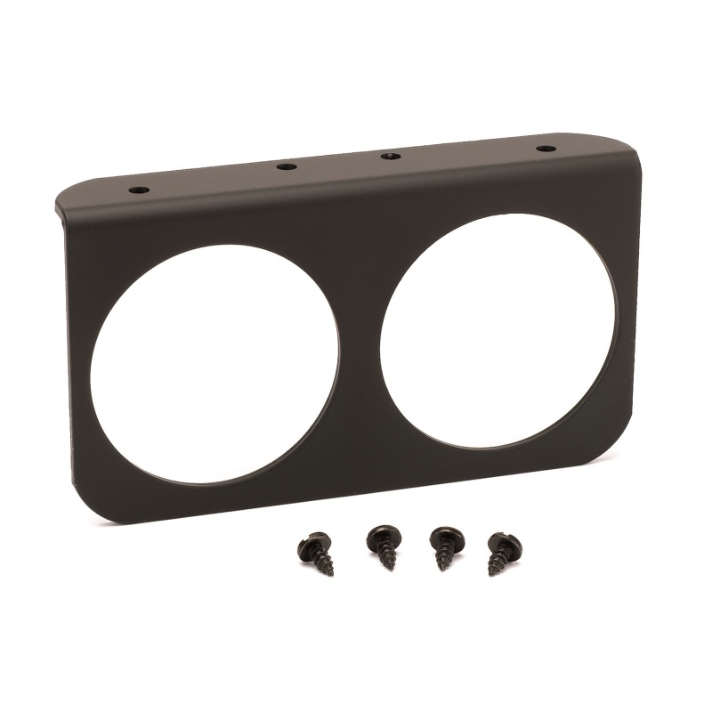 Autometer 2-5/8in Black Aluminum Dual Gauge Mounting Panel