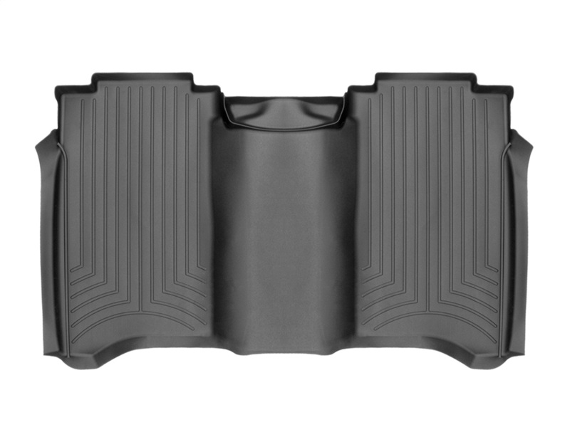 WeatherTech 2017+ Nissan Titan / Titan XD Rear FloorLiner - Black (Crew Cab; Fits Both Vinyl/Carpet)