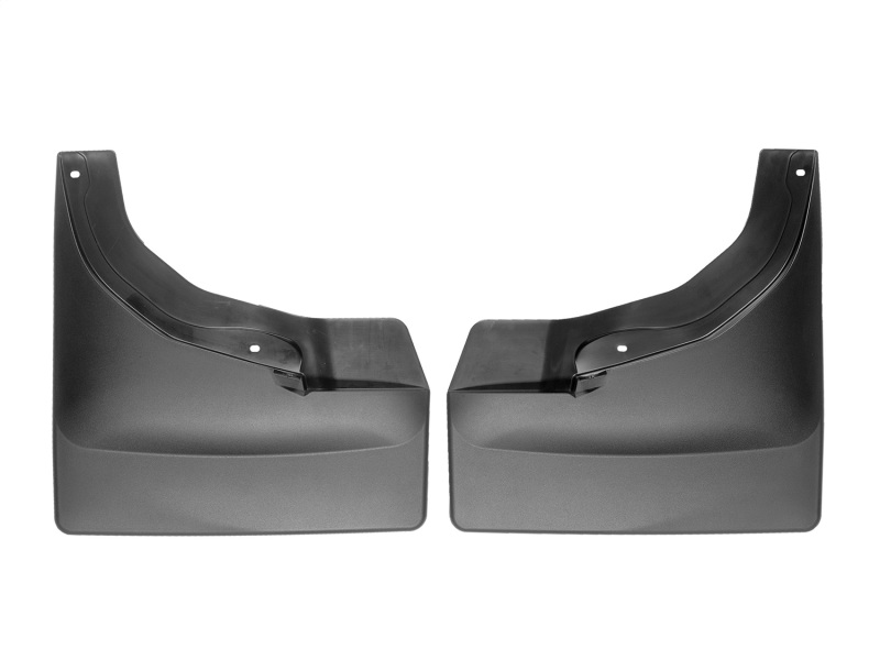 WeatherTech 2015+ Chevrolet Silverado 3500 / GMC Sierra/Sierra Denali 3500 No Drill Mudflaps - Black