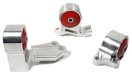 Innovative 88-91 Civic B-Series Silver Aluminum Mounts 60A Bushings (Cable to Hydro Conversion)