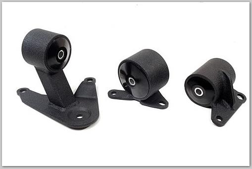 Innovative 92-96 Prelude F-Series/H-Series Black Steel Mounts 75A Bushings