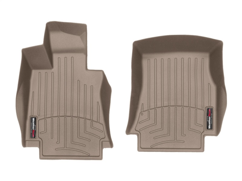 WeatherTech 2017+ Alfa Romeo Giulia Front FloorLiner - Tan (Automatic Trans Only; RWD Only)