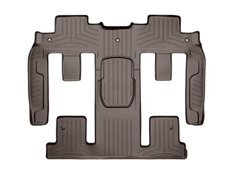 WeatherTech 11-17 Buick Enclave Rear FloorLiner - Cocoa (Covers 2nd and 3rd Row Foot Areas)