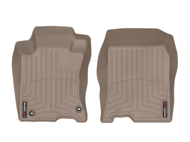 WeatherTech 10-15 Honda Crosstour Front FloorLiner - Tan (2WD; Twist Retention)