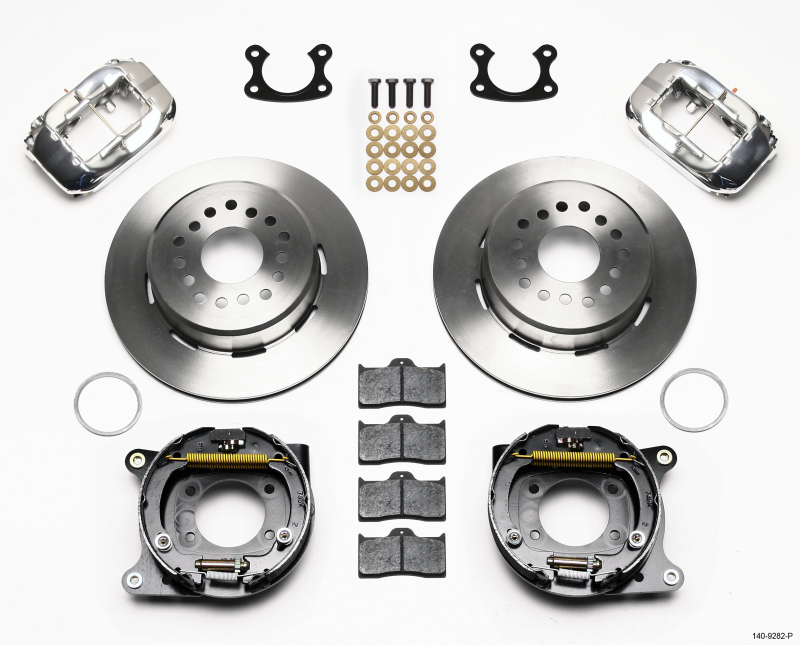 Wilwood Forged Dynalite P/S Park Brake Kit Polish Small Ford 2.50in Offset