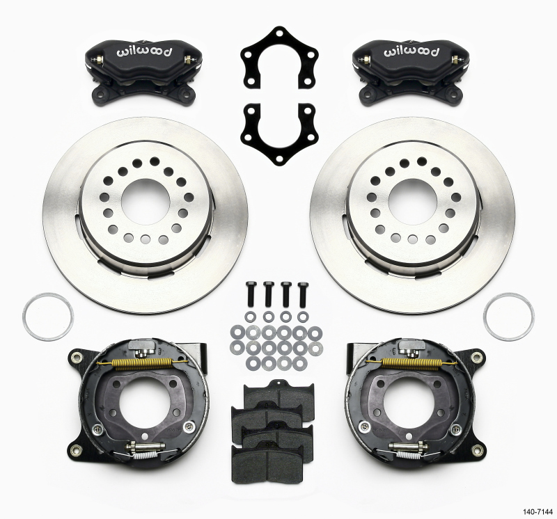 Wilwood Forged Dynalite P/S Park Brake Kit Mopar/Dana 2.36in Off w/Snap Ring Bearing