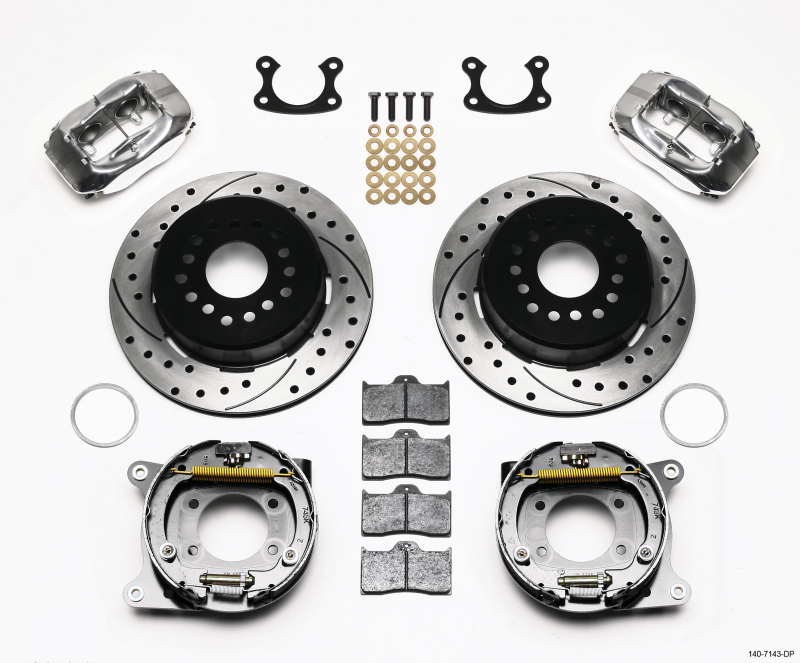Wilwood Forged Dynalite P/S P-B Kit Drilled Polished Small Ford 2.66in Offset
