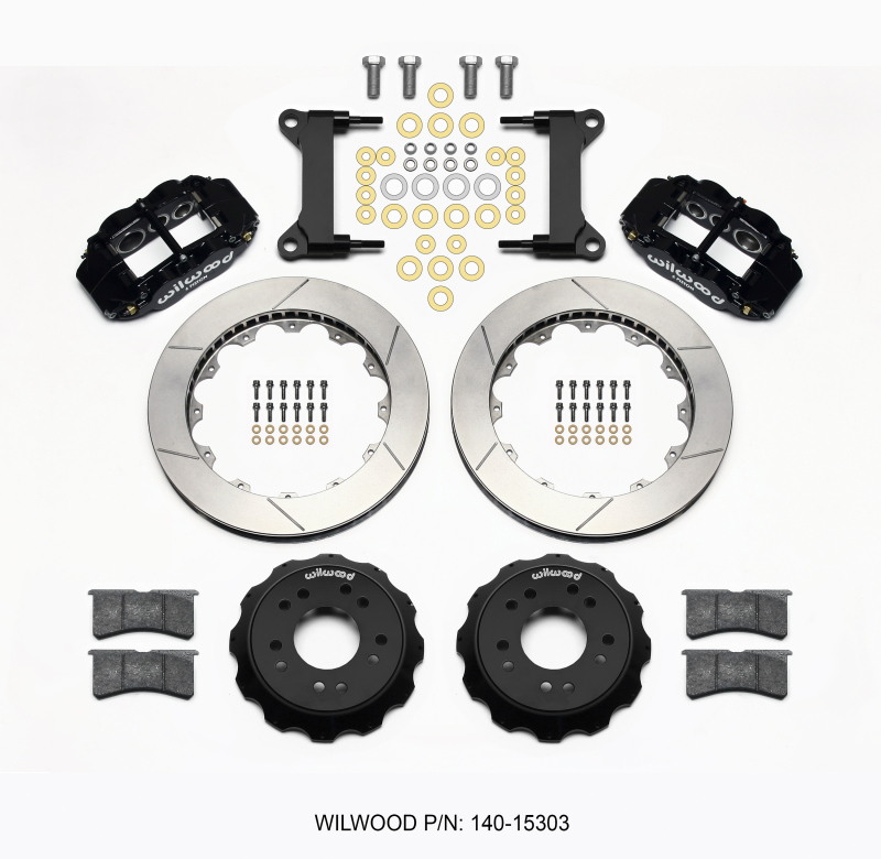 Wilwood Narrow Superlite 6R Front Hat Kit 13.06 63-87 C10 w/ Wilwood Pro Spindles