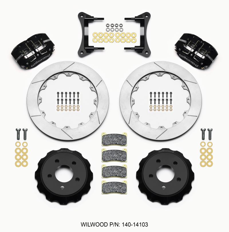 Wilwood Dynapro Radial Front Drag Kit 12.88 Vented 15-23 Mustang