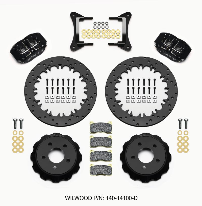 Wilwood Dynapro Radial Front Drag Kit 12.90in Drilled 15-23 Mustang