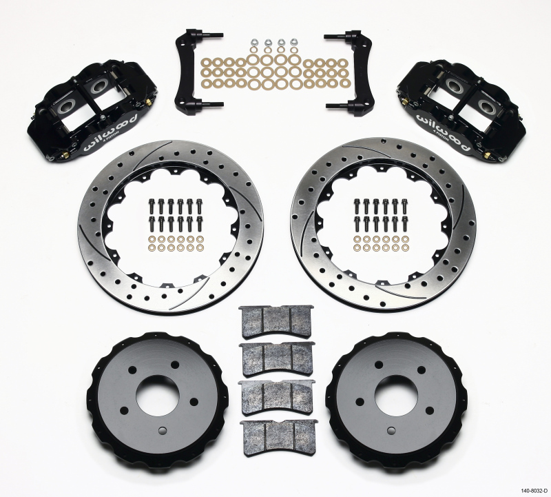 Wilwood Narrow Superlite 4R Rear Kit 12.88in Drilled 97-04 Corvette C5/Z06
