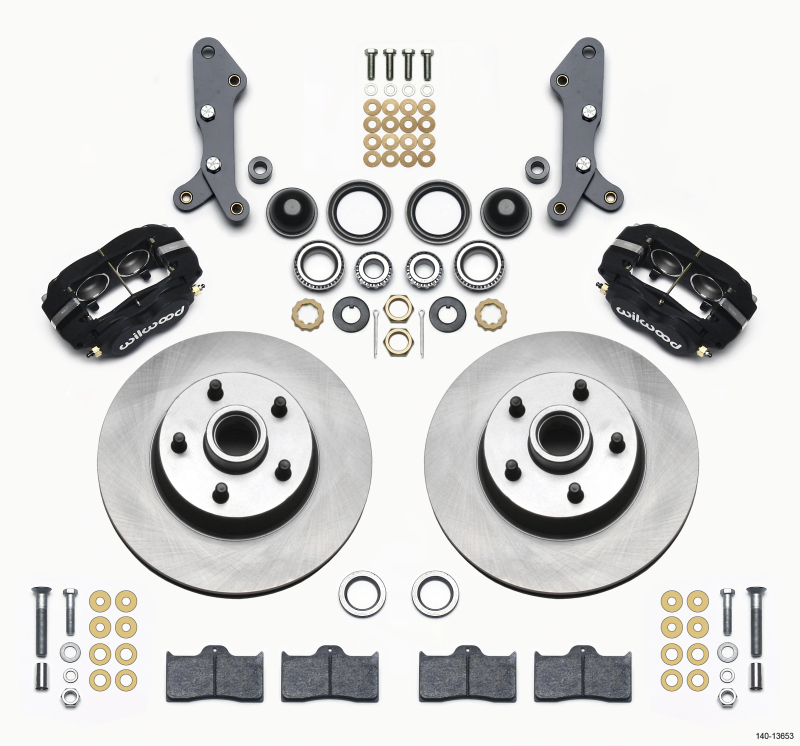 Wilwood Forged Dynalite-M Front Kit 11.30in 1 PC Rotor&Hub 60-68 Ford / Mercury Full Size / Galaxie