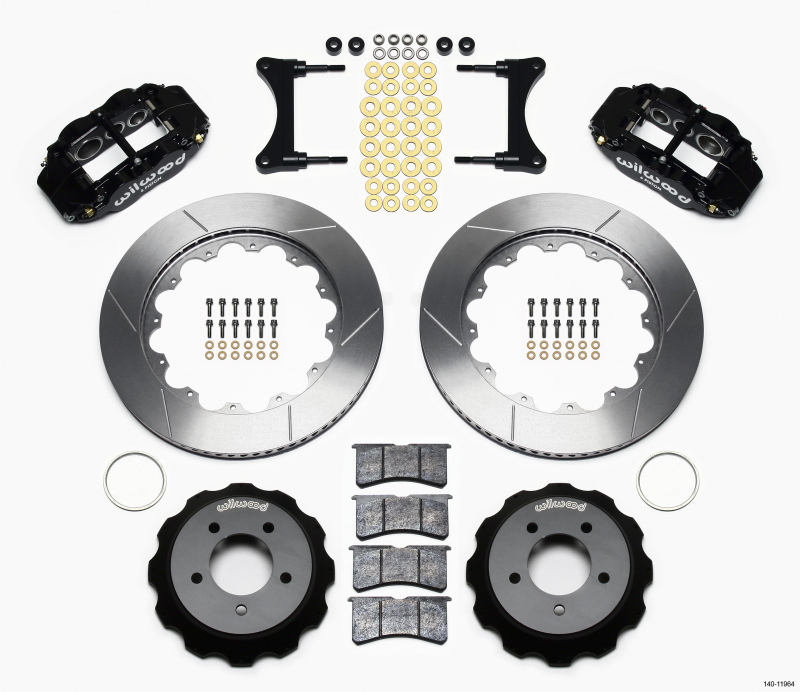 Wilwood Narrow Superlite 6R Front Hat Kit 14.00in 93-96 Mazda RX7