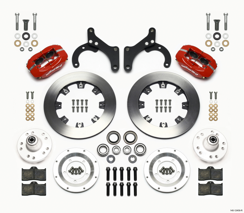 Wilwood Forged Dynalite Front Kit 12.19in Red 59-64 Chevy Impala / 63-64 Corvette