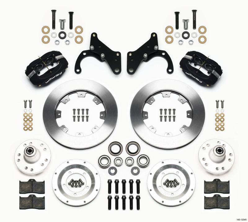 Wilwood Forged Dynalite Front Kit 12.19in 69-70 Impala Drum/Disc 69-82 Vette