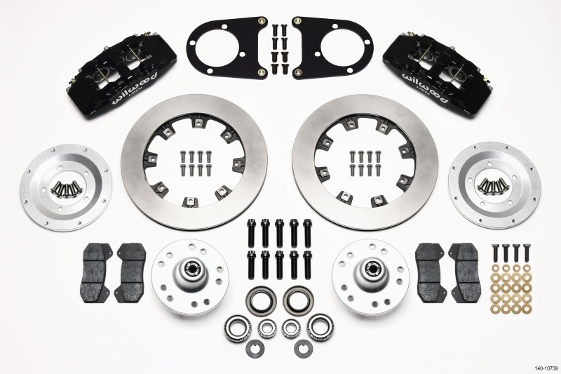 Wilwood Dynapro 6 Front Hub Kit 12.19in 37-48 Ford Psgr. Car Spindle