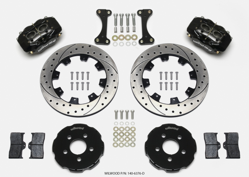 Wilwood Forged Dynalite Front Hat Kit 12.19in Drilled 00-04 PT Cruiser/03-04 SRT/4