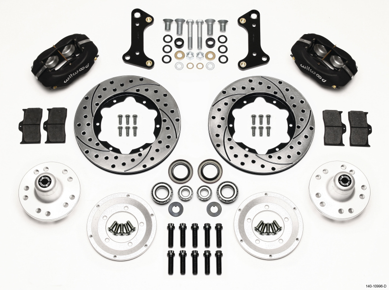 Wilwood Forged Dynalite Front Kit 11.00in Drilled 67-69 Camaro 64-72 Nova Chevelle