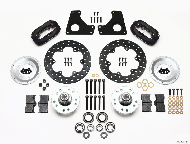 Wilwood Forged Dynalite Front Drag Kit Drilled Rotor 79-87 GM G Body