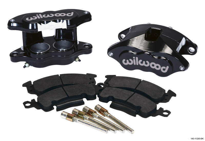 Wilwood D52 Front Caliper Kit - Black Powder 2.00 / 2.00in Piston 1.28in Rotor