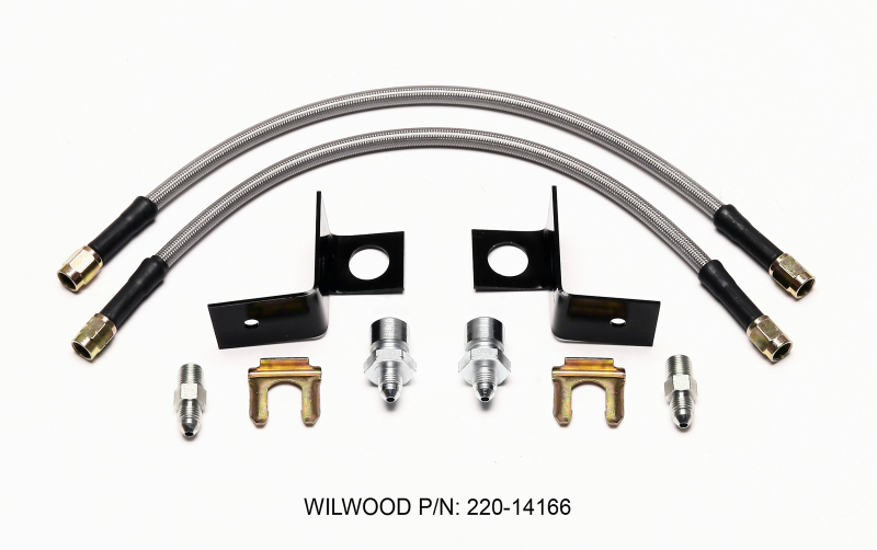 Wilwood Flexline Kit 14 inch -3 M10-1.00 IF 1/8 NPT Straight
