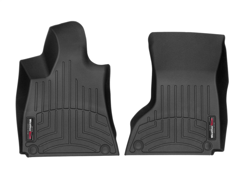 WeatherTech 2016+ Maserati Quattroporte Front FloorLiner - Black (2 Grommet Style)