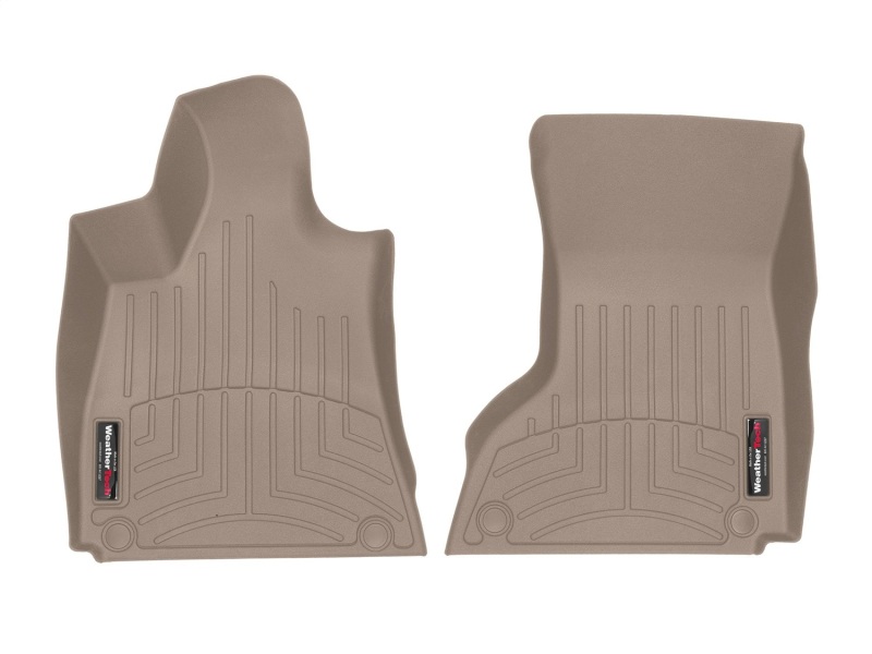 WeatherTech 2016+ Maserati Quattroporte Front FloorLiner - Tan (2 Grommet Style)