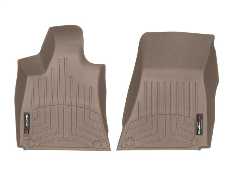 WeatherTech 2016+ Maserati Quattroporte Front FloorLiner - Tan (1 Grommet Style)