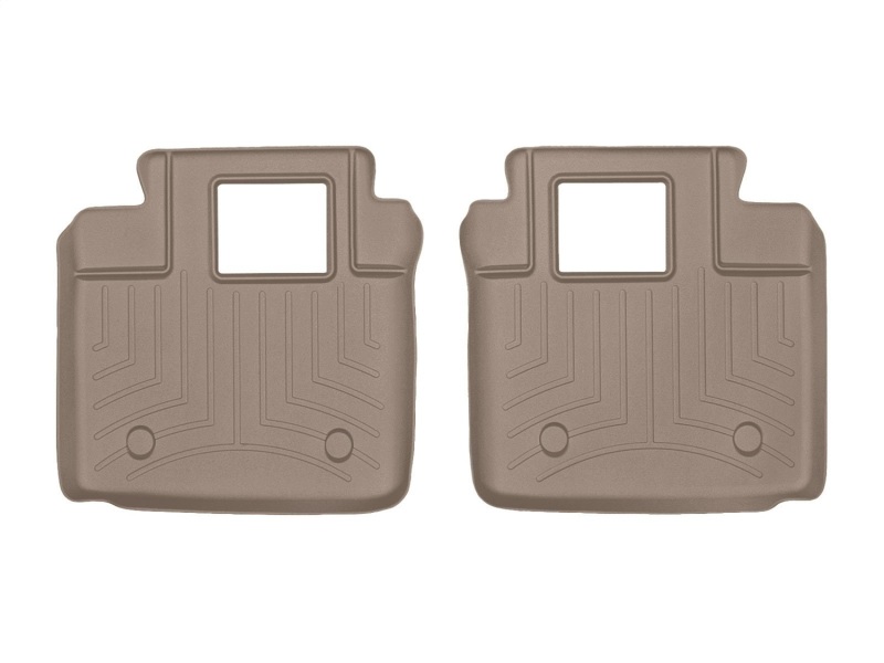 WeatherTech 2014+ Maserati Quattroporte Rear FloorLiner - Tan (fits Models w/4 Zone Climate Control)