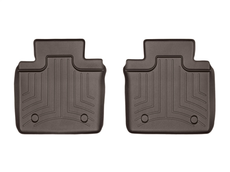 WeatherTech 2014+ Maserati Quattroporte Rear FloorLiner - Cocoa (fits Models w/2 Zone Climate Cntrl)