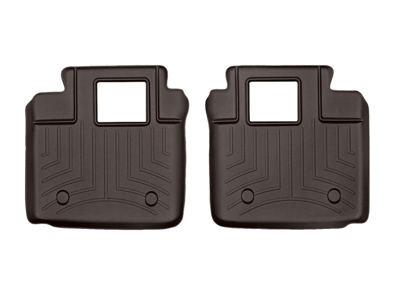 WeatherTech 2014+ Maserati Quattroporte Rear FloorLiner - Cocoa (fits Models w/4 Zone Climate Cntrl)