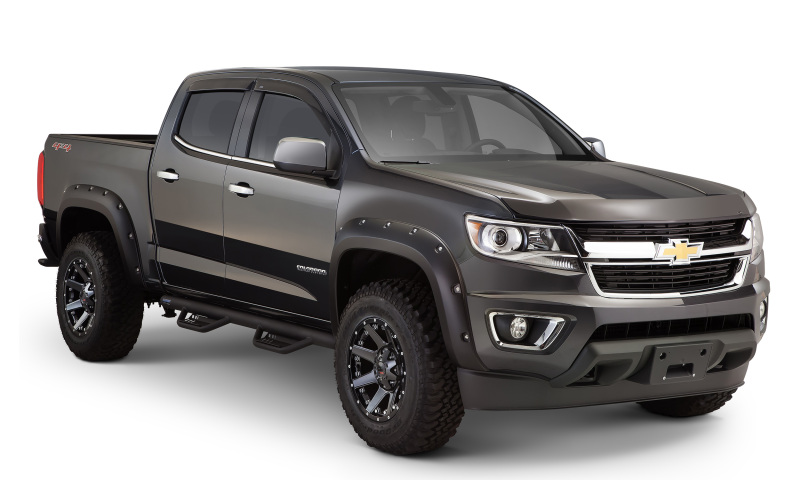 Lund 15-17 Chevy Colorado Crew Cab Terrain HX Step Nerf Bars - Black