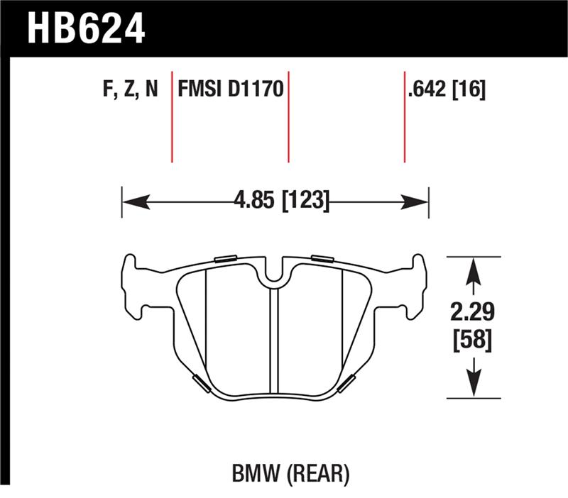 Hawk 06 BMW 330i/330xi / 07-09 335i / 07-08 335xi / 09 335d / 08-09 328i HPS Street Rear Brake Pads