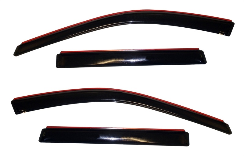 AVS 11-18 Jeep Grand Cherokee (Not L Model) Ventvisor In-Chnl FRT & RR Window Deflectors 4pc - Smoke