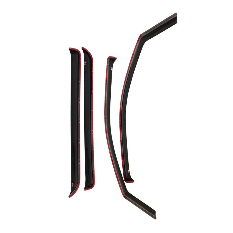 Westin 1999-2016 Ford Super Duty Crew Cab Wade In-Channel Wind Deflector 4pc - Smoke