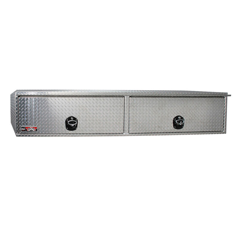 Westin/Brute HD Top Sider 13in x 88in w/flip up Doors - Aluminum