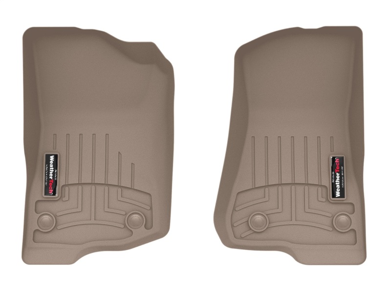 WeatherTech 2018+ Jeep Wrangler Unlimited Front FloorLiner - Tan