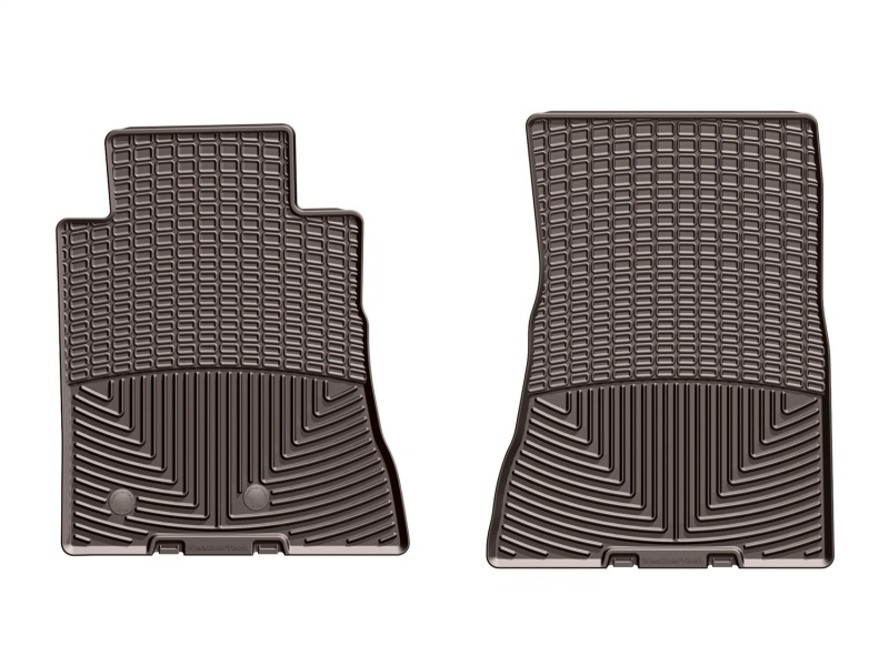 WeatherTech 2015+ Ford Mustang Shelby GT350/GT350R Front Rubber Mats - Cocoa