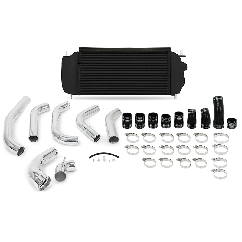 Mishimoto 15-16 Ford F-150 EcoBoost 3.5L Black Performance Intercooler Kit w/ Polished Pipes