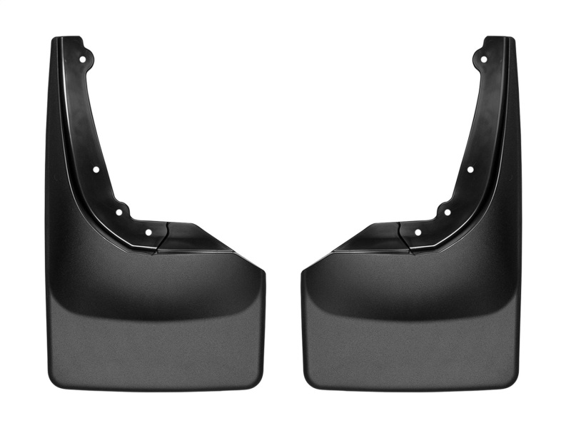 WeatherTech 2017+ Nissan Titan No Drill Mudflaps - Black (No Fender Flares/Lip Molding)