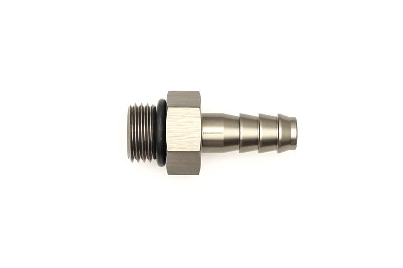 DeatschWerks 6AN ORB Male To 5/16in. Male Triple Barb Fitting (Incl. O-Ring)