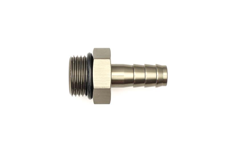 DeatschWerks 8AN ORB Male To 3/8in. Male Triple Barb Fitting (Incl. O-Ring)