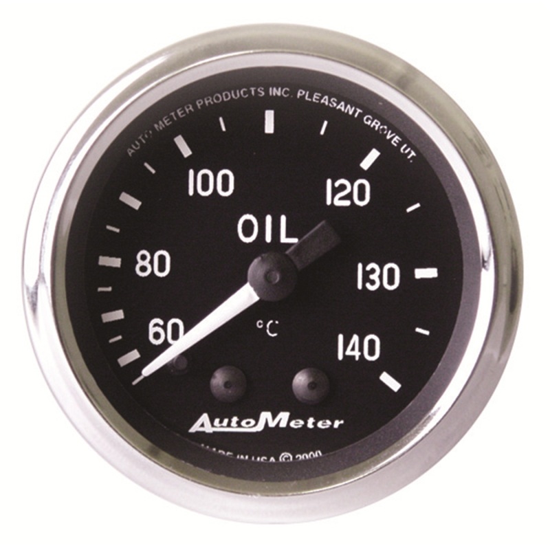 Autometer Cobra 2 1/16in 60-140 Deg Celsius Mechanical Oil Temperature Gauge