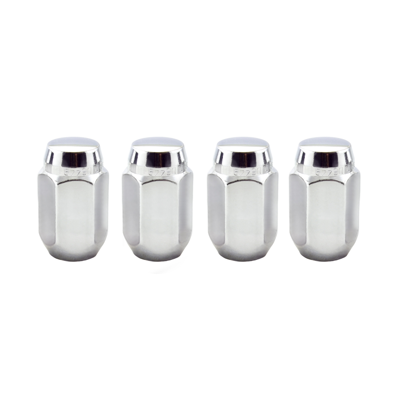McGard Hex Lug Nut (Cone Seat) 1/2-20 / 13/16 Hex / 1.5in. Length (4-Pack) - Chrome