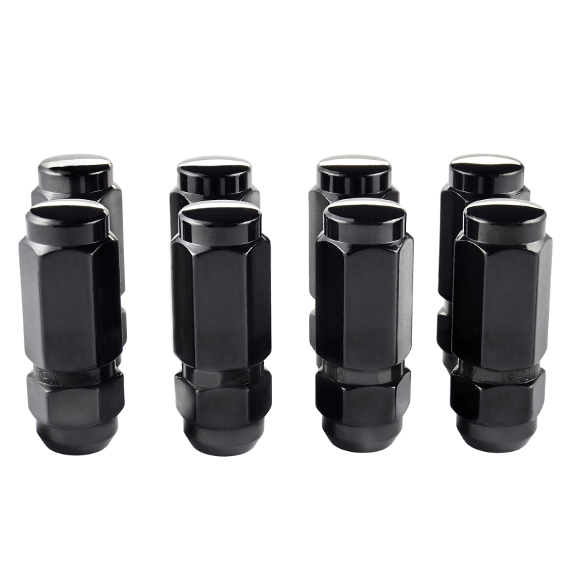 McGard Hex Lug Nut (Cone Seat / Duplex) 9/16-18 / 7/8 Hex / 2.5in. Length (8-Pack) - Black